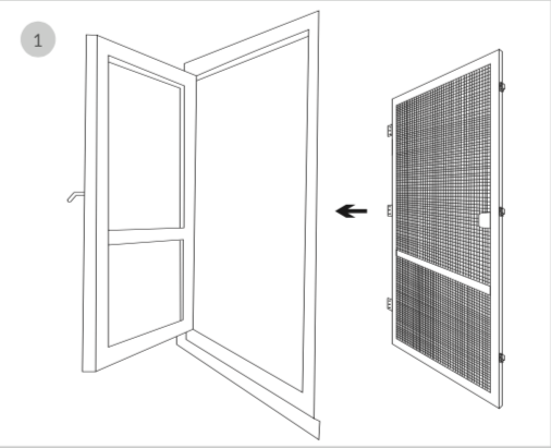 Instrukcja montażu moskitiery drzwiowej