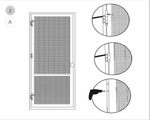 Instrukcja montażu moskitiery drzwiowej