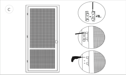 Instrukcja montażu moskitiery drzwiowej